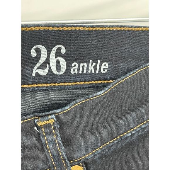 J Crew Toothpick Jeans Ankle Women's‎ Size 26 Dark Wash Blue - Picture 5 of 12